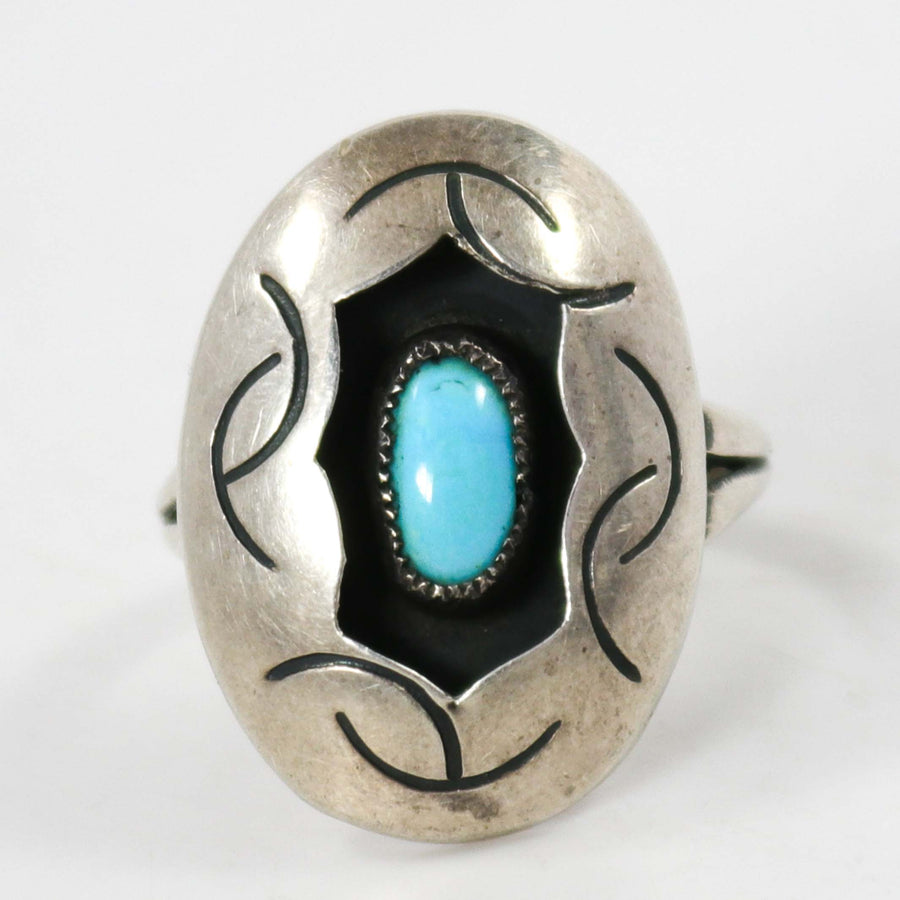 1970s Turquoise Shadowbox Ring by Vintage Collection - Garland's