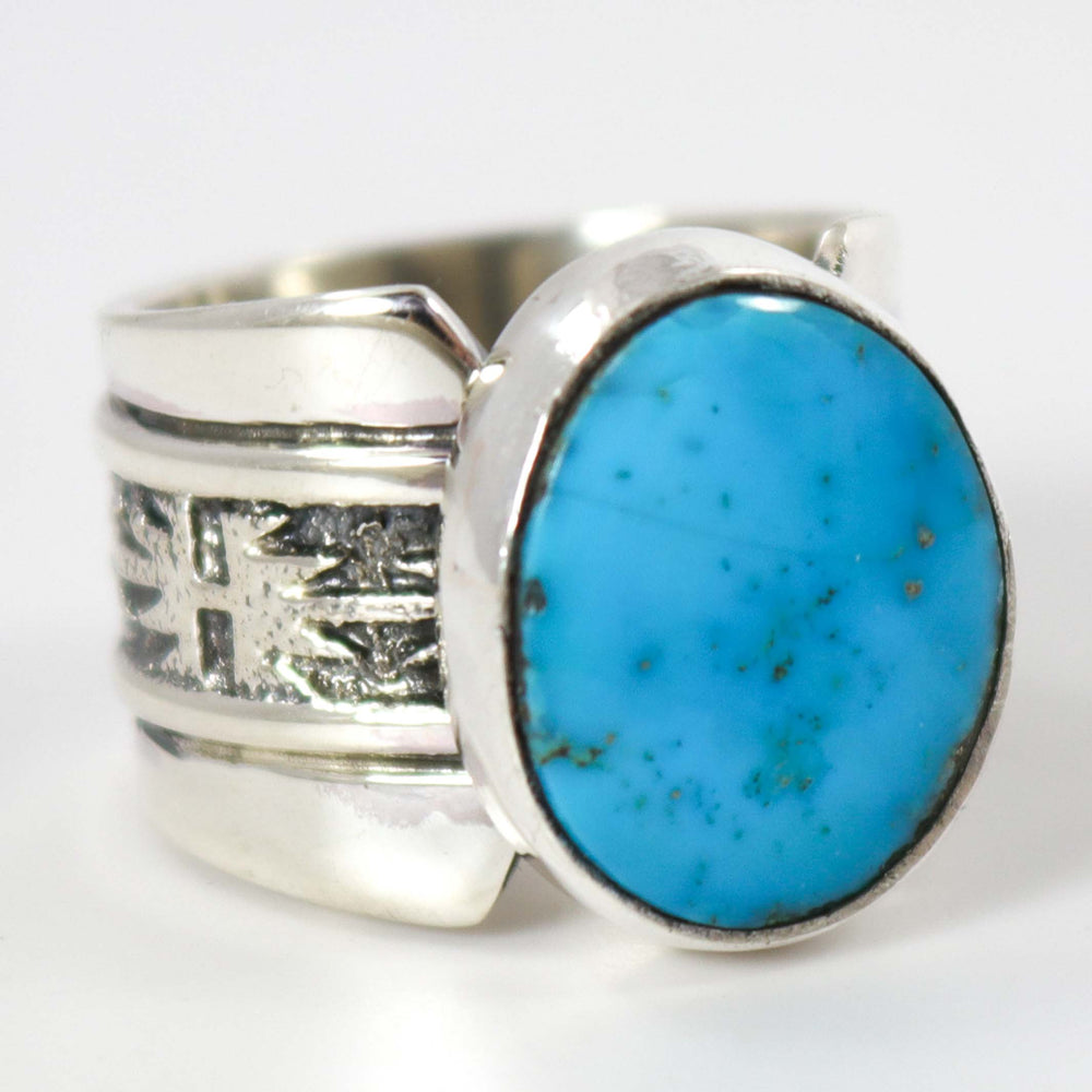 Blue Gem Turquoise Ring by Al Joe - Garland's
