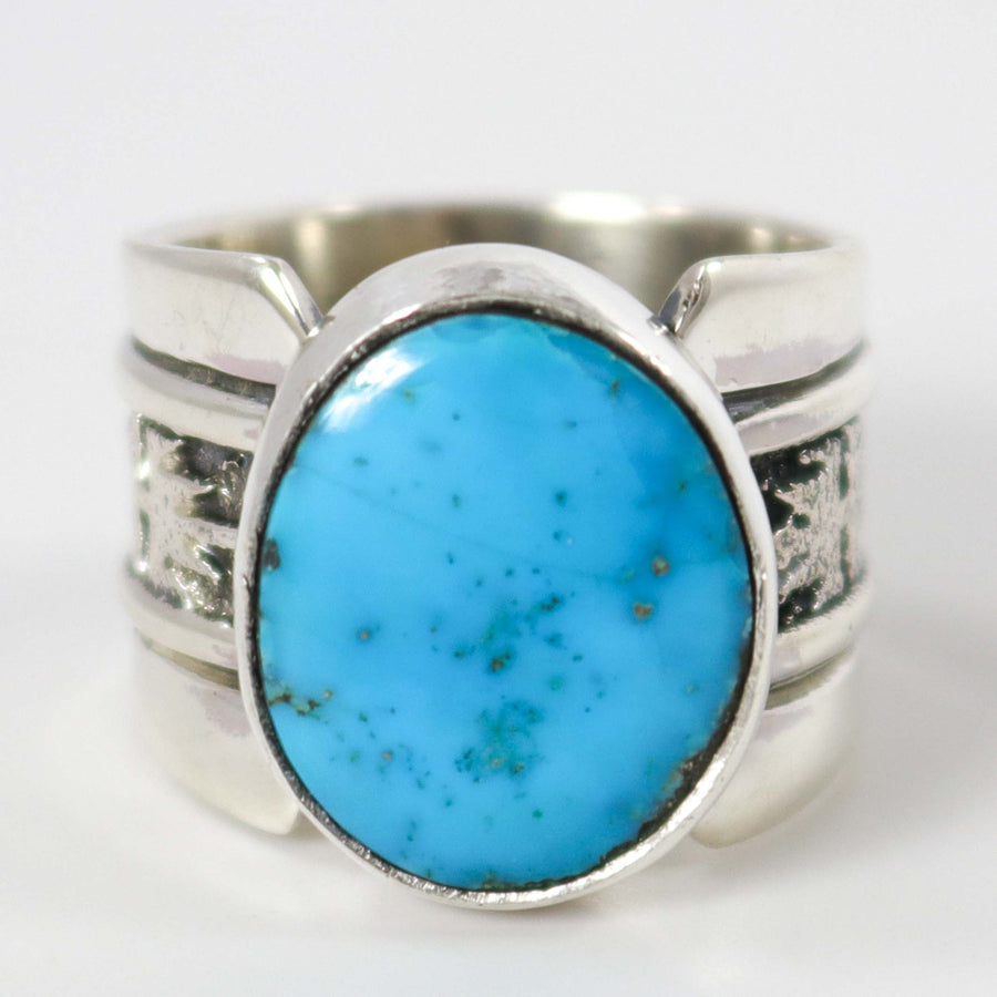 Blue Gem Turquoise Ring by Al Joe - Garland's