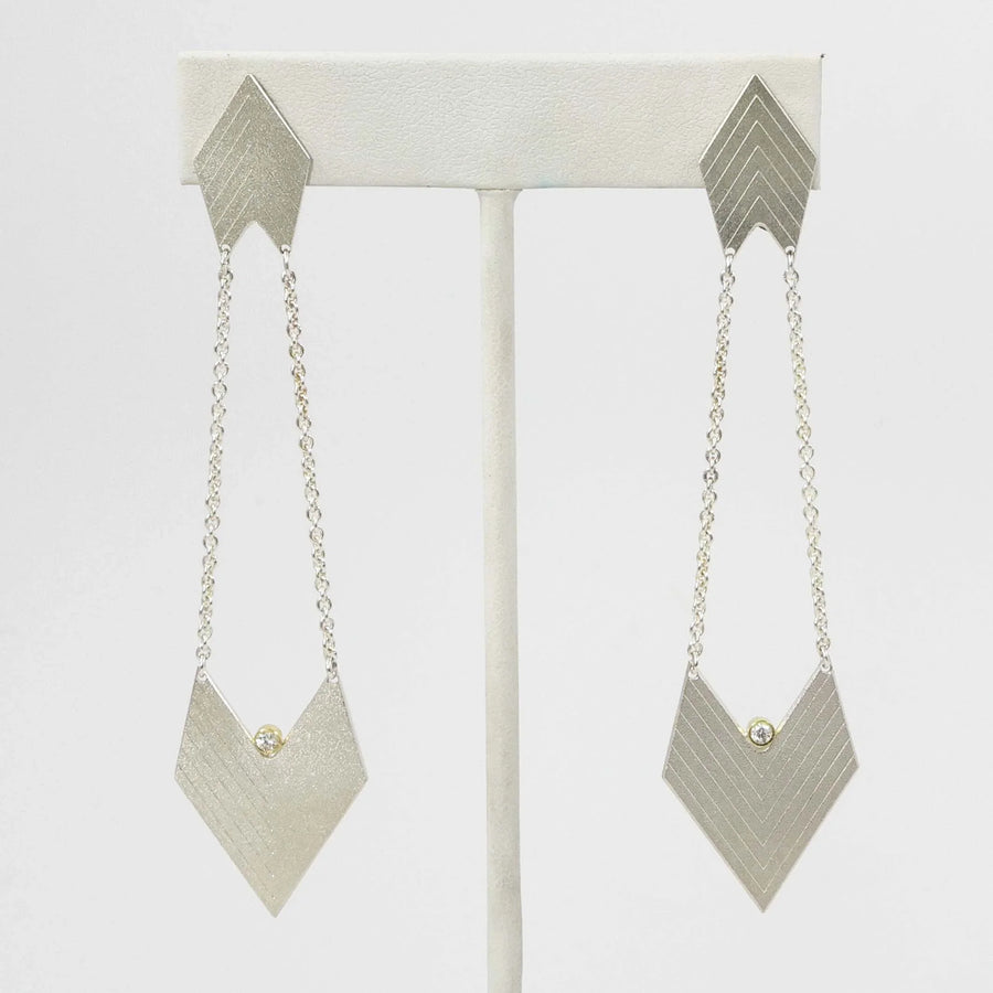 Chevron Earrings by Maria Samora - Garland's