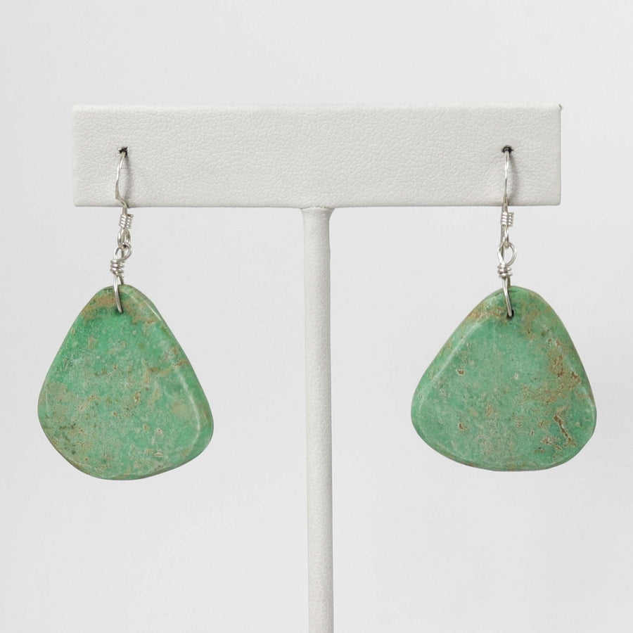 Cripple Creek Turquoise Earrings by Ray Lovato - Garland's