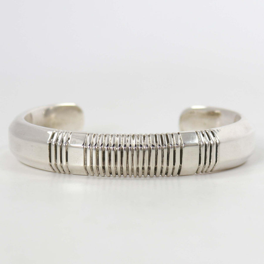 Filed Silver Cuff by Kenneth Redhorse - Garland's