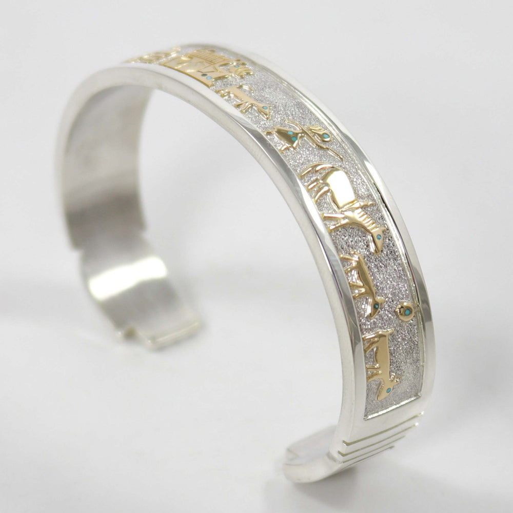 Gold on Silver Storyteller Cuff by Robert Taylor - Garland's