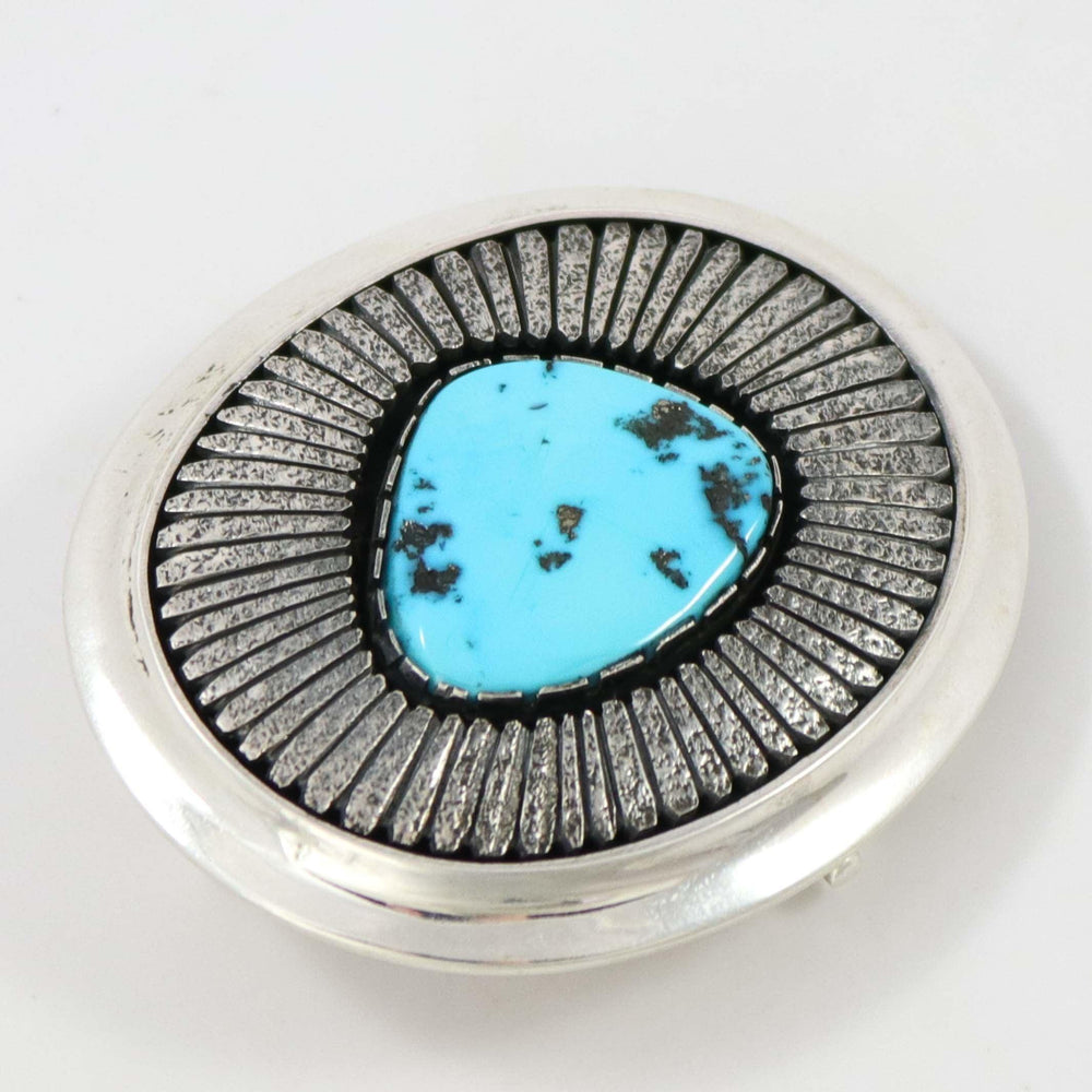 Kingman Turquoise Buckle by Al Joe - Garland's