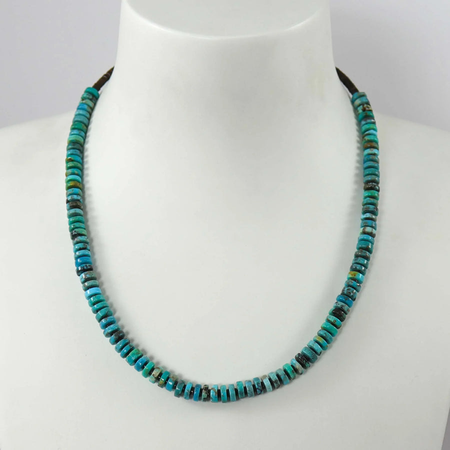 Kingman Turquoise Necklace by Raymond Tenorio - Garland's