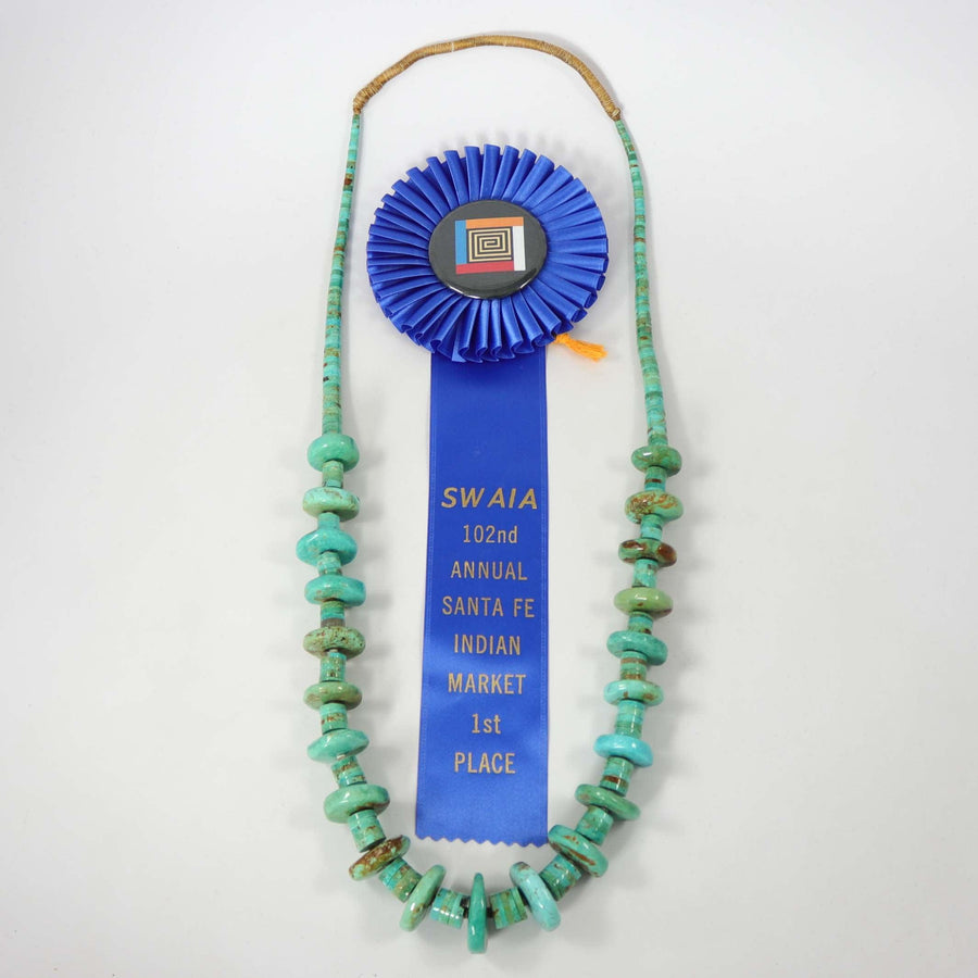 Kingman Turquoise Necklace by Temuujin Abeyta - Garland's
