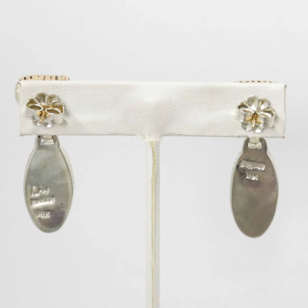 Morenci Turquoise Earrings by Dina Huntinghorse - Garland's