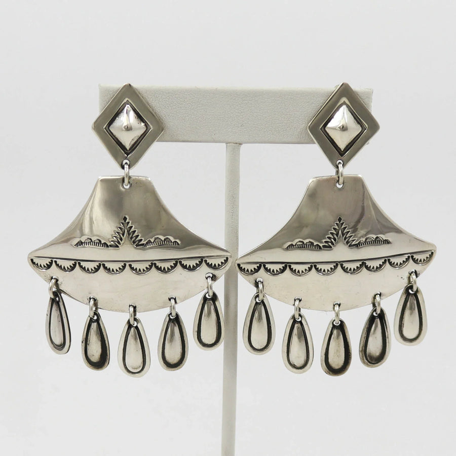 Silver Clip Earrings by Vintage Collection - Garland's