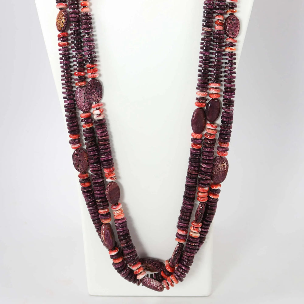 Spiny Oyster Necklace by Raymond Tenorio - Garland's