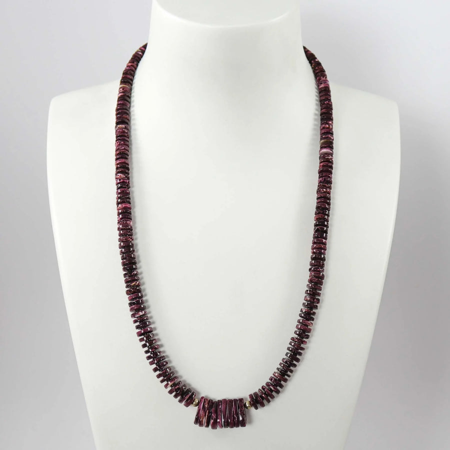Spiny Oyster Necklace by Raymond Tenorio - Garland's