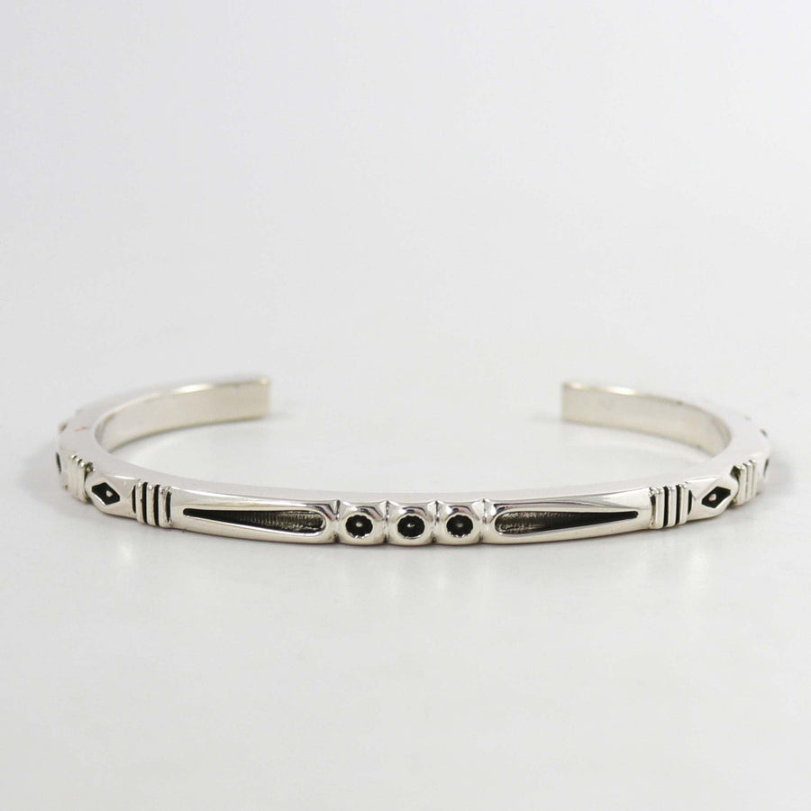 Stamped Silver Cuff by Jennifer Curtis - Garland's