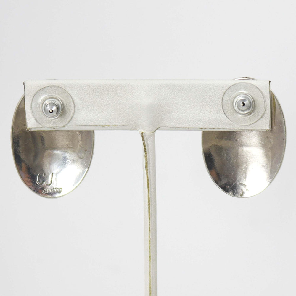 Stamped Silver Earrings by Charlie John - Garland's