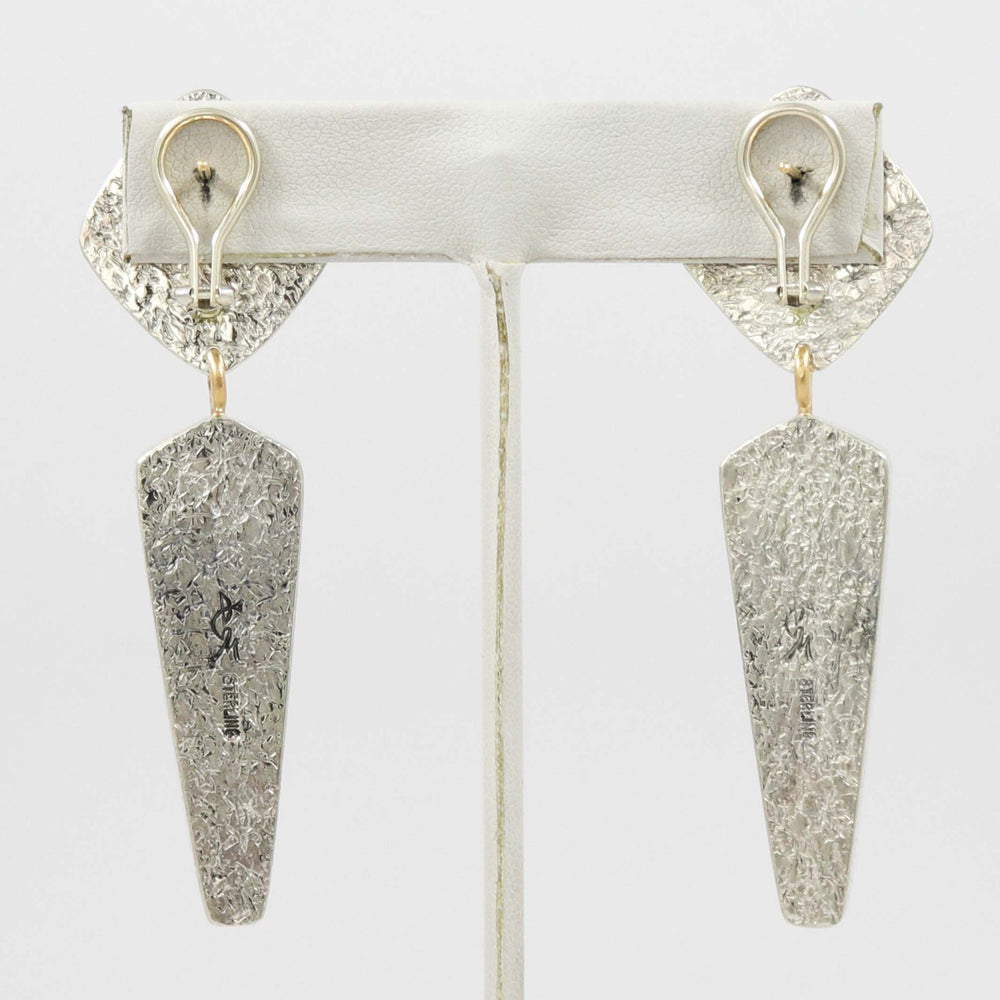 Turquoise and Rosarita Earrings by Duane Maktima - Garland's