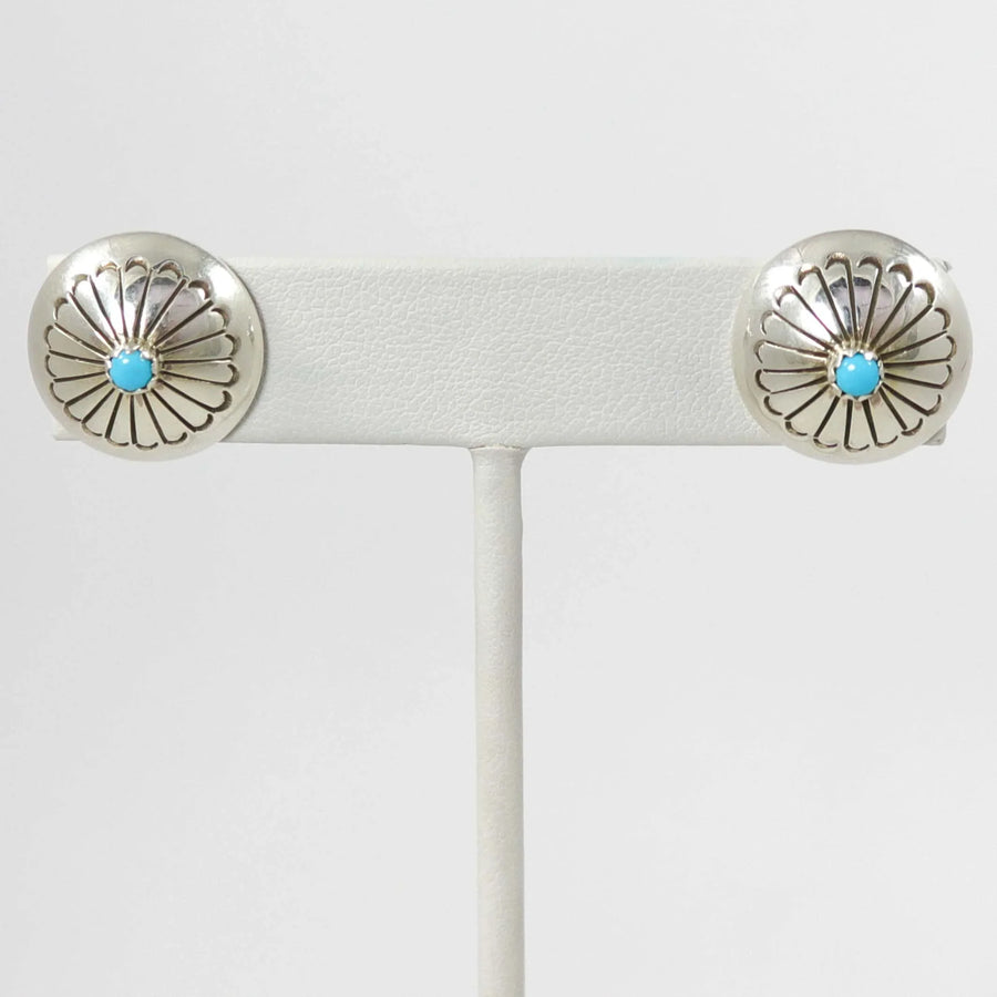 Turquoise Earrings by Marie Yazzie - Garland's