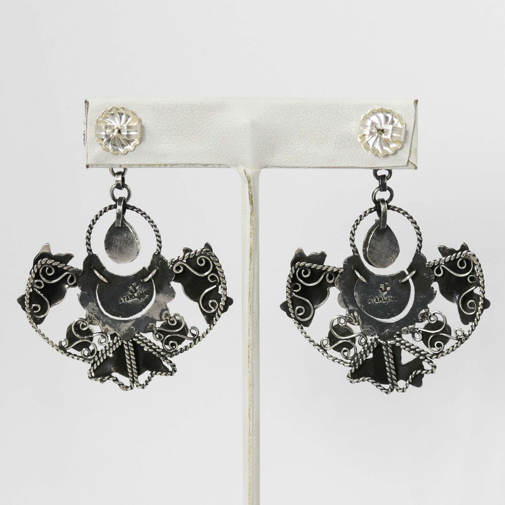 Turquoise Frida Kahlo Earrings by Federico - Garland's