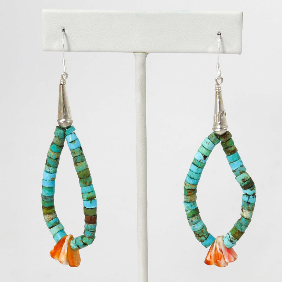 Turquoise Jacla Earrings by Ray Lovato - Garland's