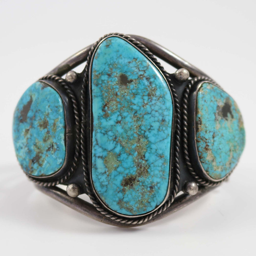 1960s Lone Mountain Turquoise Cuff by Vintage Collection - Garland's