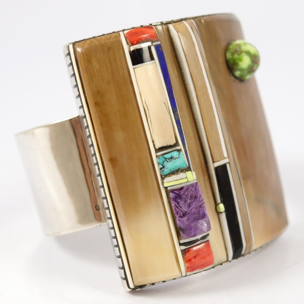 Colorful Inlay Cuff by Don Staats - Garland's