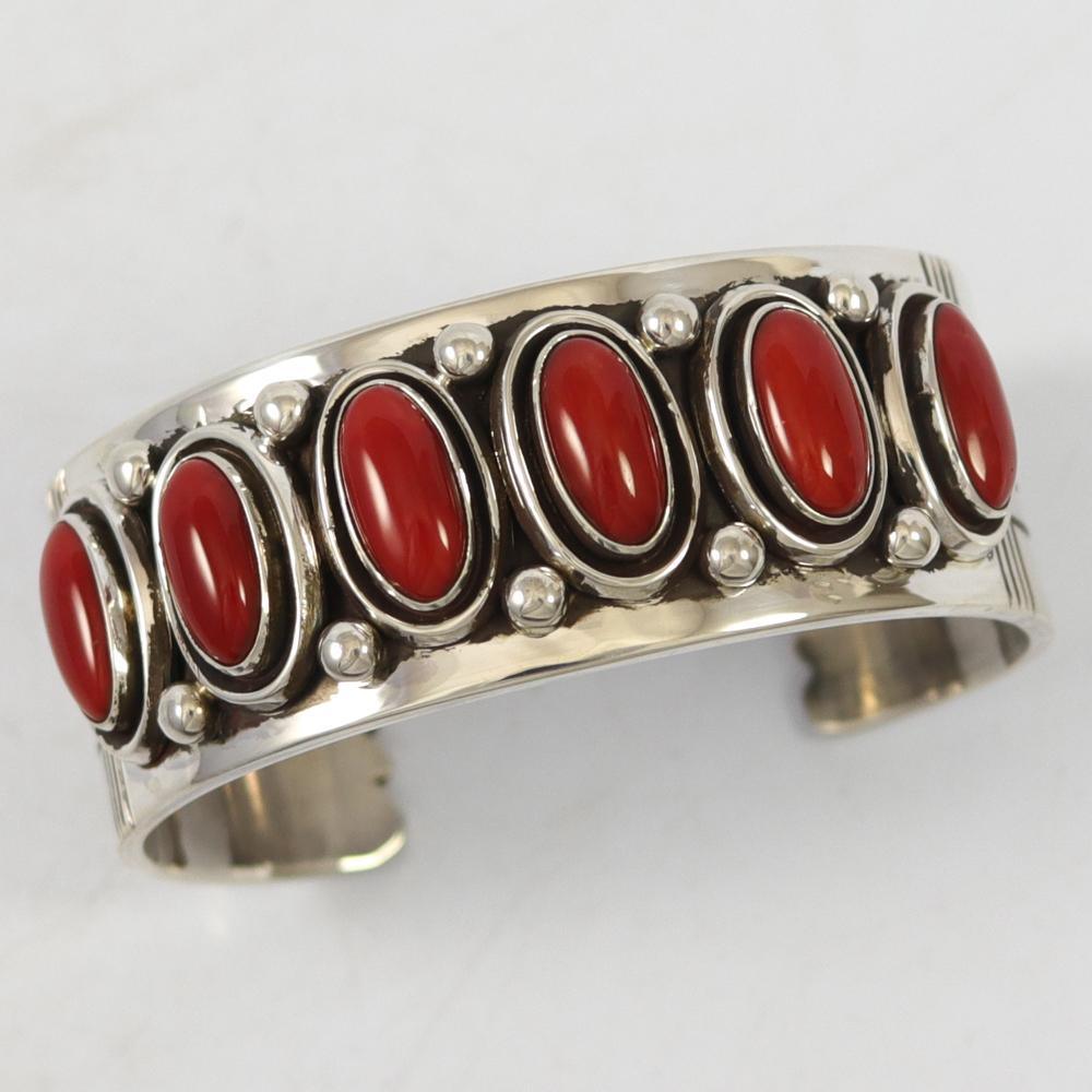 Coral Cuff by Leonard Nez - Garland's