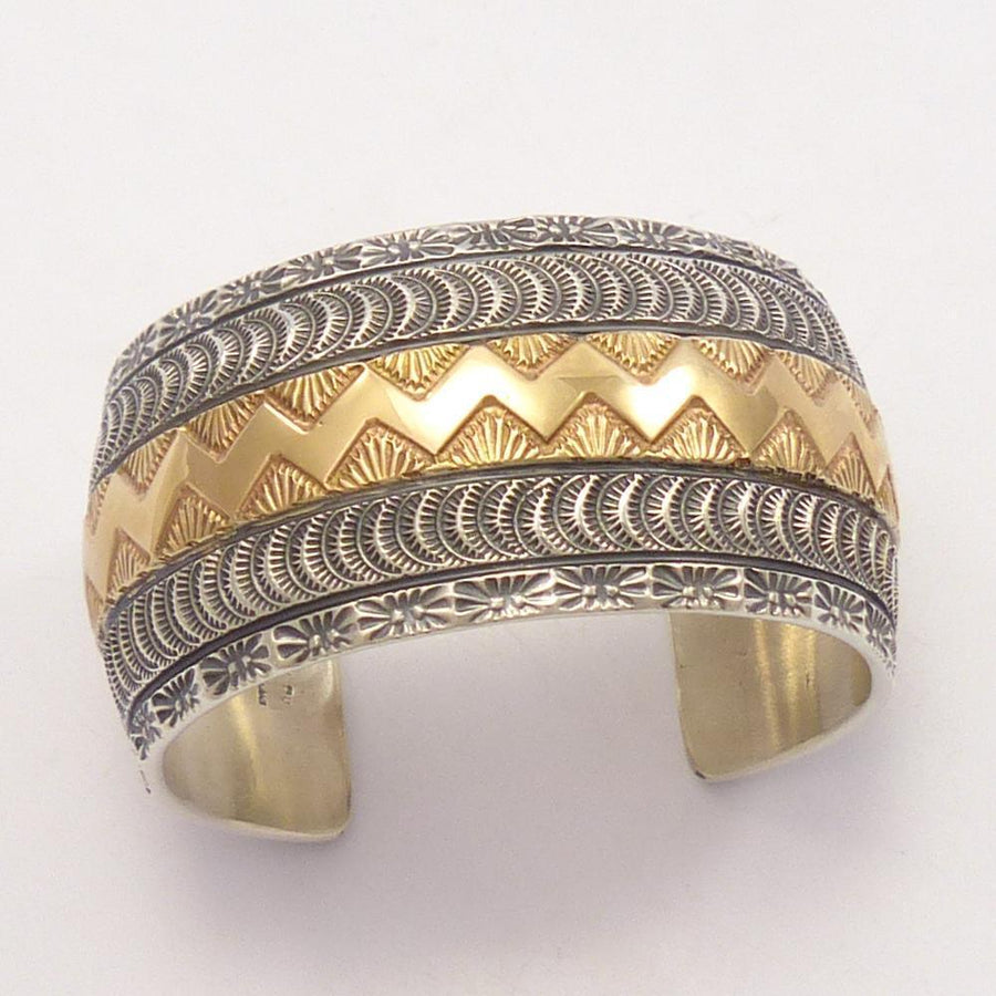 Gold on Silver Cuff by Marc Antia - Garland's