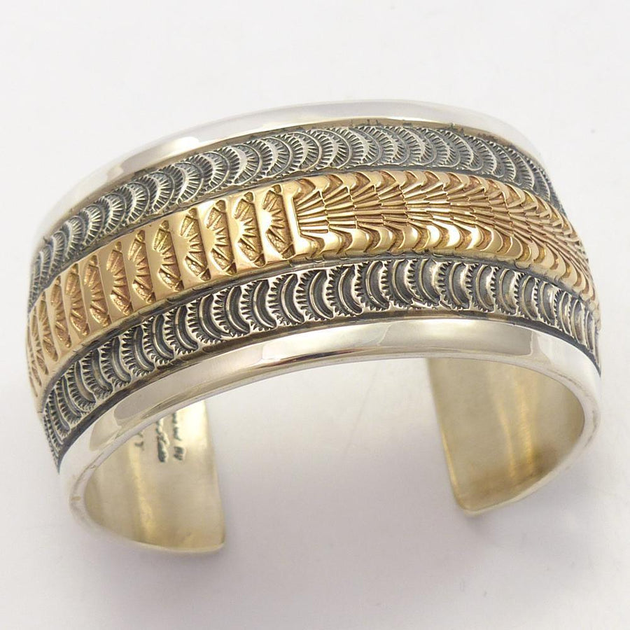 Gold on Silver Cuff by Marc Antia - Garland's