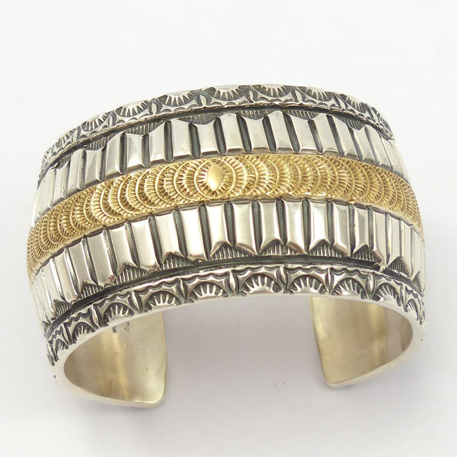 Gold on Silver Cuff by Marc Antia - Garland's