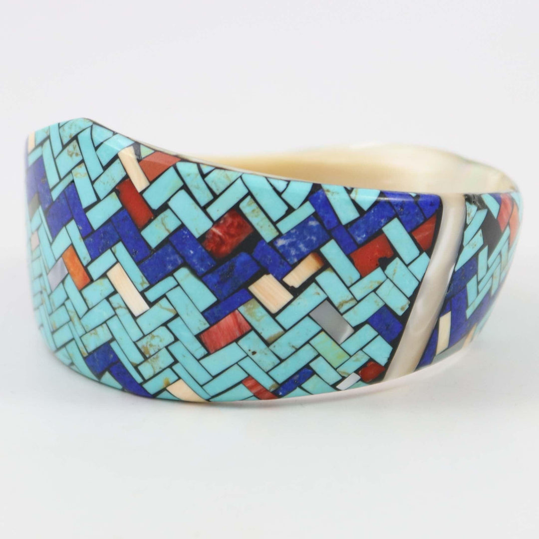 Inlay Shell Bangle by Charlene Reano - Garland's