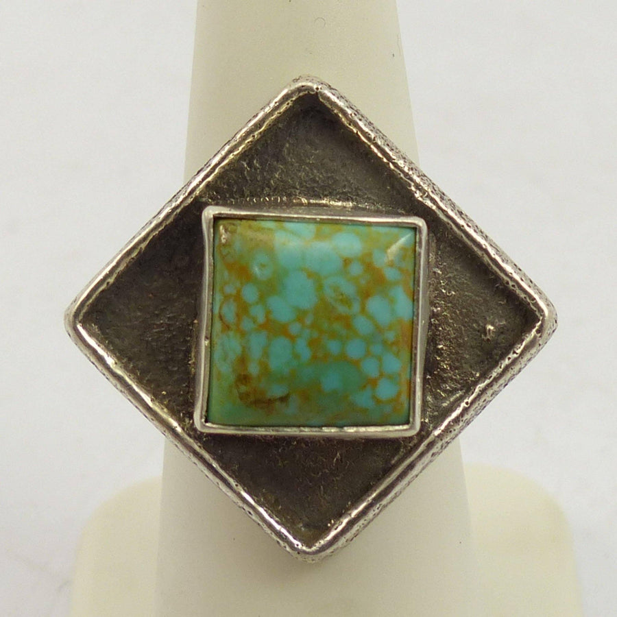 Kingman Turquoise Ring by Cordell Pajarito - Garland's